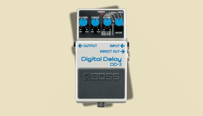 BOSS DD-3 Digital Delay pedal for long delay settings