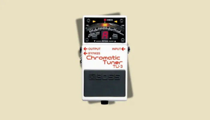 Boss TU-3 Chromatic Tuner pedal - essential tuner pedal that every beginner guitarist needs for silent tuning