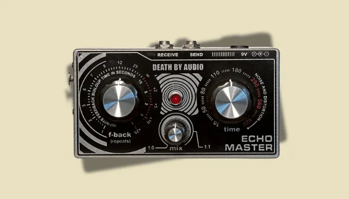 Death By Audio Echo Master vocal preamp and delay pedal with effects loop for vocalists