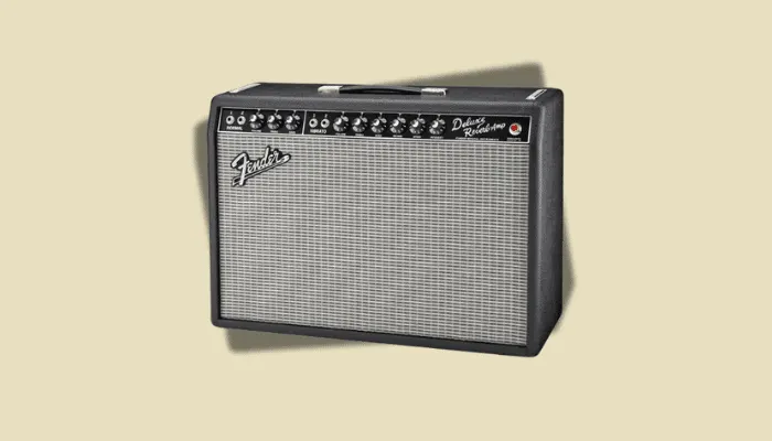 Picture of the Fender Deluxe Reverb amplifier.