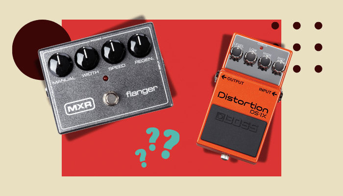 Flanger before or after distortion