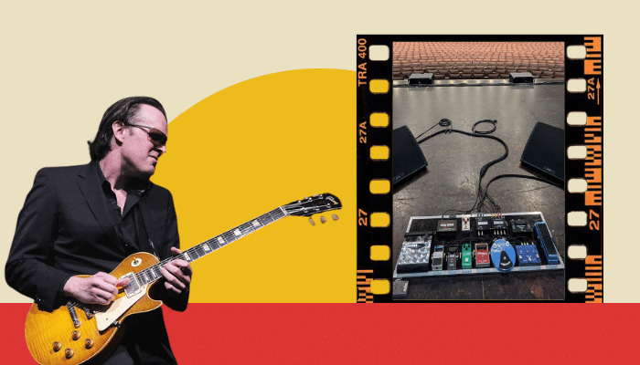 Joe Bonamassa's pedalboard on his 2025 tour