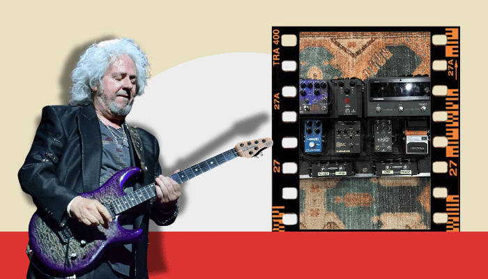 Steve lukather pedalboard on his 2025