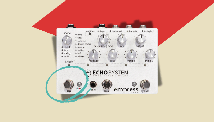 Tap tempo delay