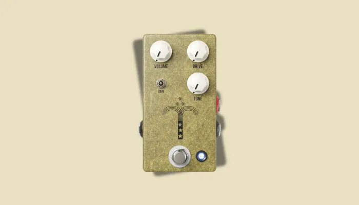 Photo of the JHS Morning Glory overdrive pedal, a transparent overdrive based on the Bluesbreaker circuit with a bright, open tone.